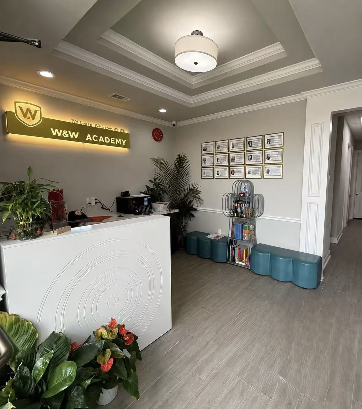 Reception area at W&W Academy